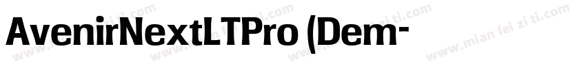 AvenirNextLTPro (Dem字体转换